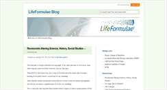 Desktop Screenshot of blog.lifeformulae.com