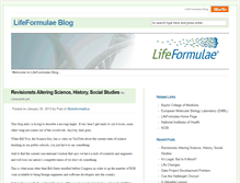 Tablet Screenshot of blog.lifeformulae.com